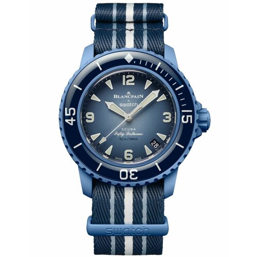фото Наручные часы swatch so35a100, синий