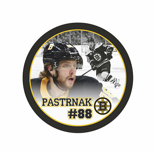 фото Шайба rubena игрок нхл pastrnak №88 бостон 1-ст.