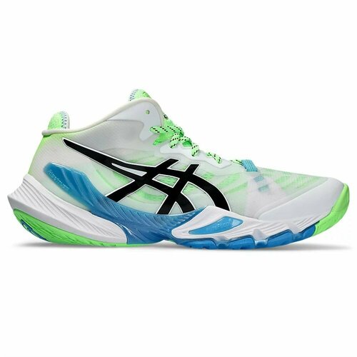 фото Кроссовки asics, размер us 11; uk 10; eur 45; 28,5 см, белый, голубой