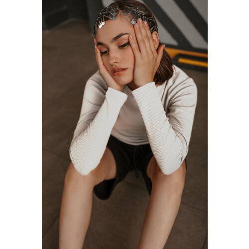 фото Лонгслив oyk, размер l (48), белый