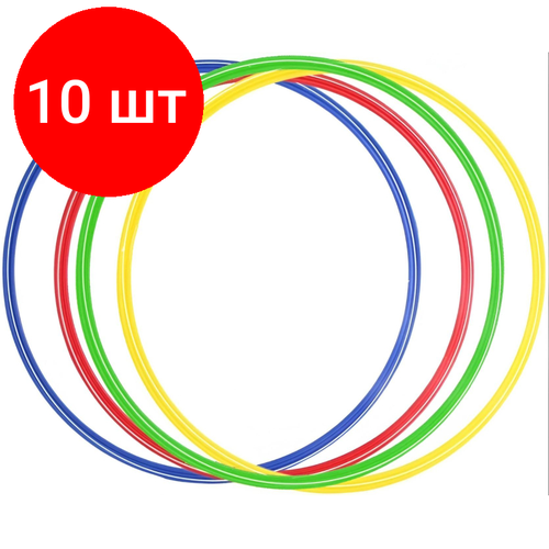 фото Комплект 10 штук, обруч пластмассовый sport d18, 70 см, ут-00001198 noname