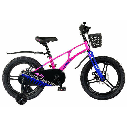 фото Детский велосипед maxiscoo air pro 18" (2024) 18 темно-розовый (110-125 см)