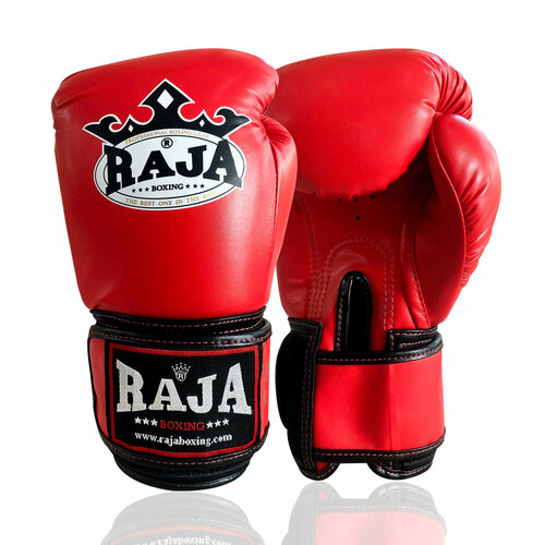 фото Перчатки боксерские raja model 1 red, 10 oz, красный