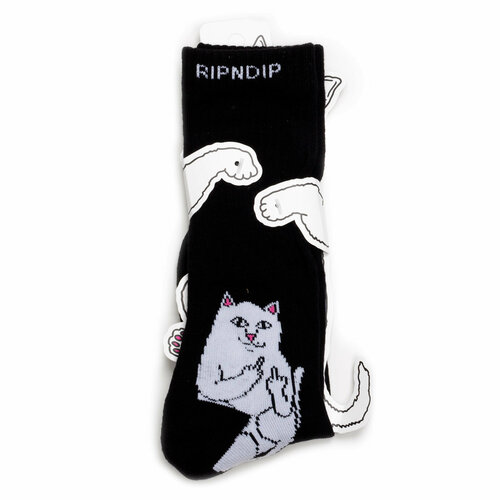 фото Носки ripndip lord nermal black, размер универсальный, черный