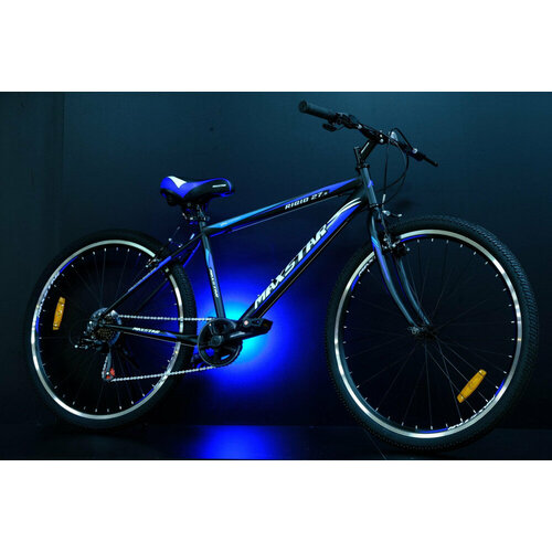 фото Велосипед maxstar rigid 27,5 чёрный/синий