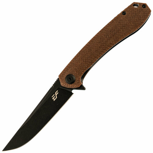 фото Складной нож eafengrow ef947 brown, сталь d2, микарта