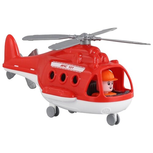 фото Вертолет Полесье Альфа пожарный (68651) в коробке 29.5 см красный