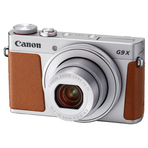 фото Фотоаппарат Canon PowerShot G9 X Mark II серебристый / коричневый