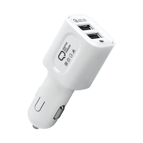 фото Зарядное устройство qumo charger 0020 dual quick charge 3.0 white 21788