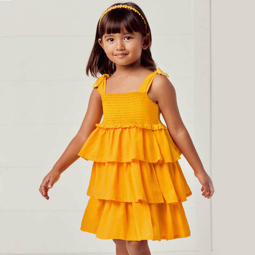 фото Платье mayoral, размер 116 (6 лет), желтый