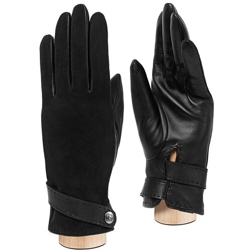фото Перчатки eleganzza зимние, подкладка, размер 6.5(xs), черный