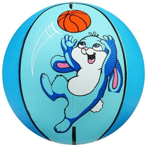 фото Мяч баскетбольный «заяц», пвх, клееный, размер 3, 306 г onlytop