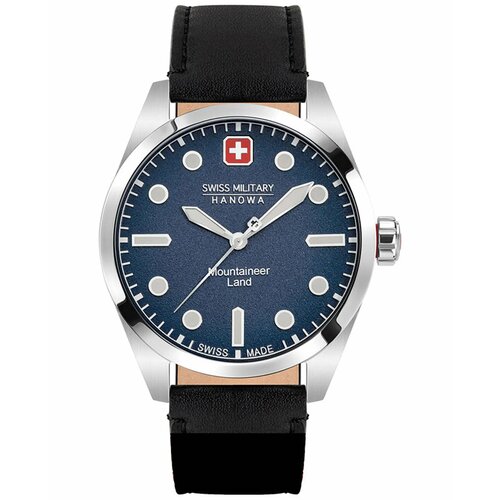 фото Наручные часы swiss military hanowa land 06-4345.7.04.003, синий, черный