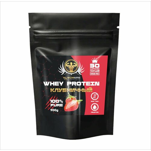 фото Протеин wowman whey protein со вкусом клубники wowman health