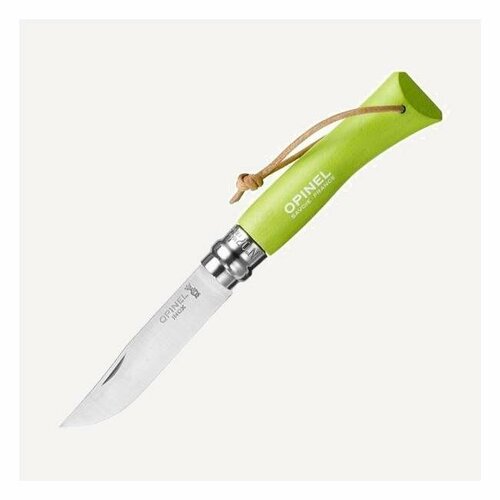 фото Opinel нож складной opinel trekking №7 vri inox 8см зеленый граб / нерж. сталь