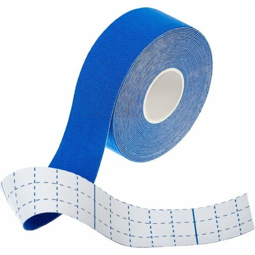 фото Кинезио тейп 5 м*2,5 см синий bradex