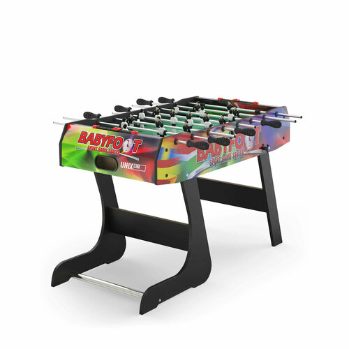 фото Игровой стол складной unix line футбол - кикер (122х61 cм) color