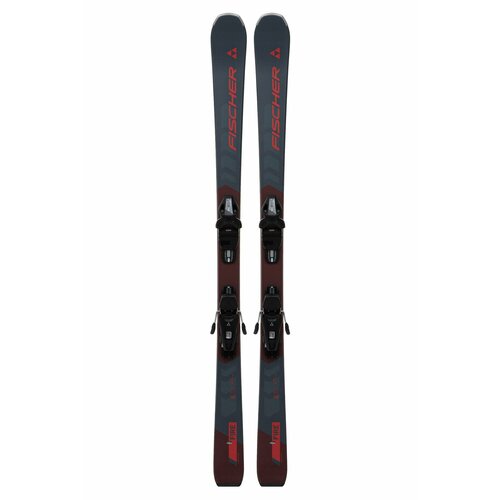 фото Горные лыжи с креплениями fischer rc fire + rs9 solid black/black (см:150)