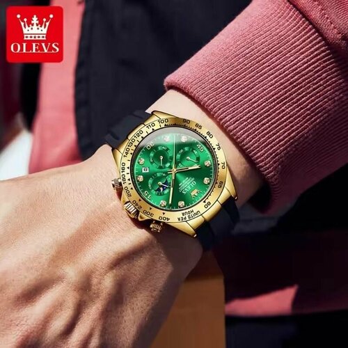 фото Наручные часы olevs, зеленый