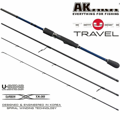 фото Спиннинг штекерный угольный 4 колена akara teuri travel l-m