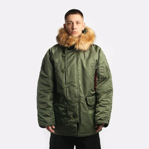 фото Парка alpha industries, размер xxl, зеленый