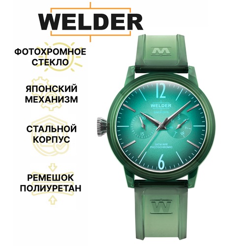 фото Наручные часы welder wwrp402, зеленый