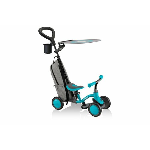 фото Детский велосипед globber learning bike 3in1 deluxe, год 2023, цвет зеленый-голубой