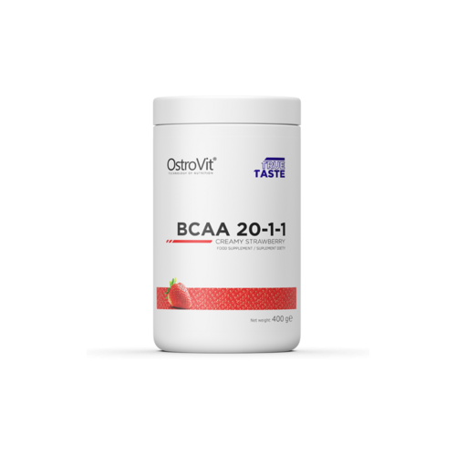 фото Ostrovit bcaa 20:1:1 (400 гр.) (клубника со сливками)