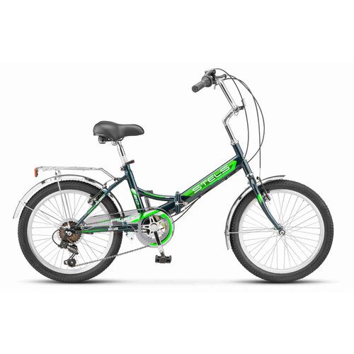 фото Велосипед 20" stels pilot 450 v z010 (6-ск.) темный/зеленый для детей мальчиков и девочек на рост 120-150см от 6 до 12 лет