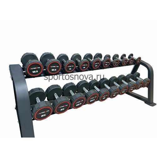 фото Круглые полиуретановые гантели. ряд от 2.5 до 25 кг ug1032d ultragym