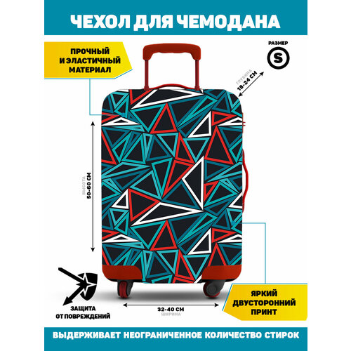 фото Чехол для чемодана homepick, 40 л, размер s, красный