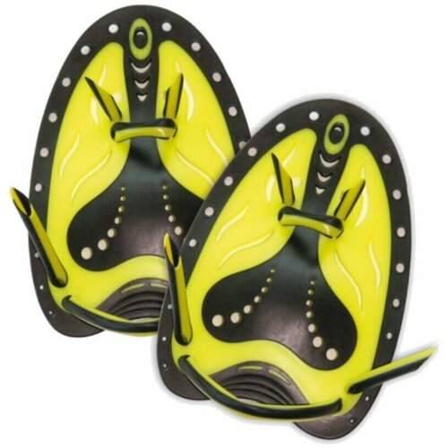 фото Лопатки для плавания aqquatix comfort paddles m желтый