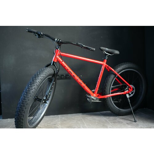 фото Велосипед фэтбайк fatbike time try tt222/8s 26" алюминиевая рама 19" гидравлический тормоз, красный