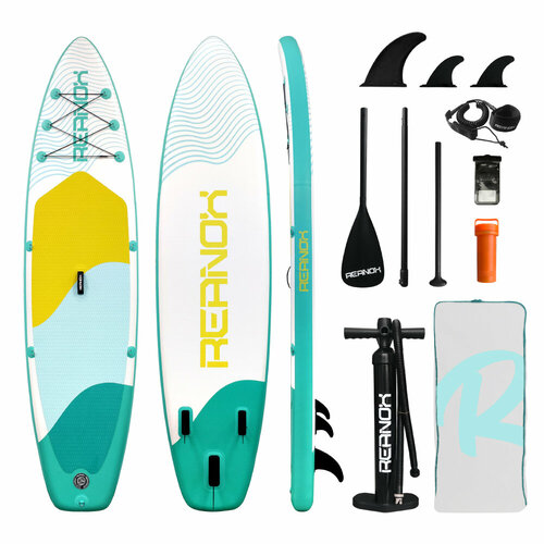 фото Надувная серфинг доска sup board tourus reanox rx-y01 2023 (335х84х15 см) с рюкзаком, веслом, насосом и страховочным лишемsup-доска
