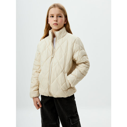 фото Куртка sela, размер 140, белый