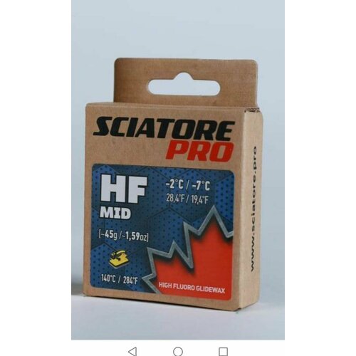 фото Парафин sciatore hf mid (-2/-7) 45г sciatore pro