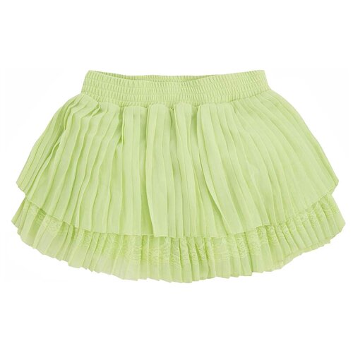 фото Шифоновая плиссированная юбка mayoral для девочки ярко-зеленый 6903/088/21 170