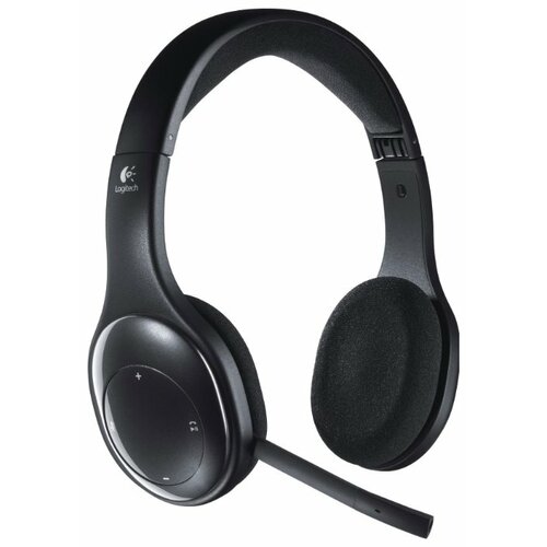 фото Компьютерная гарнитура logitech wireless headset h800 черный