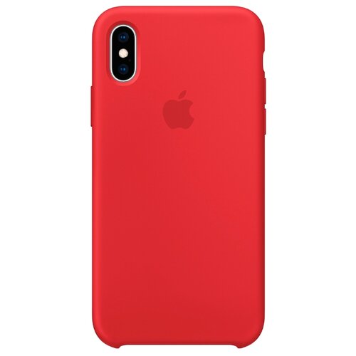 фото Чехол-накладка apple силиконовый для iphone xs красный