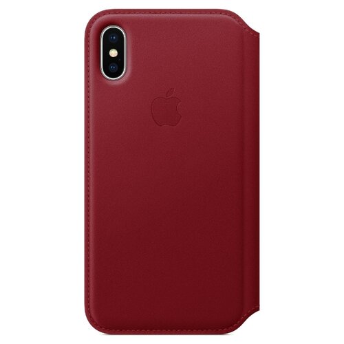 фото Чехол Apple Folio кожаный для Apple iPhone X (PRODUCT)RED