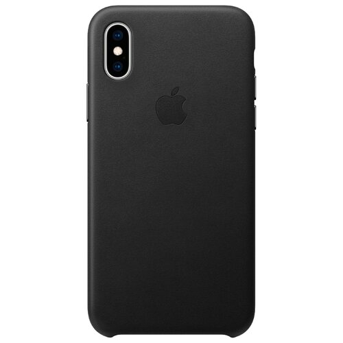 фото Чехол-накладка apple кожаный для iphone xs черный