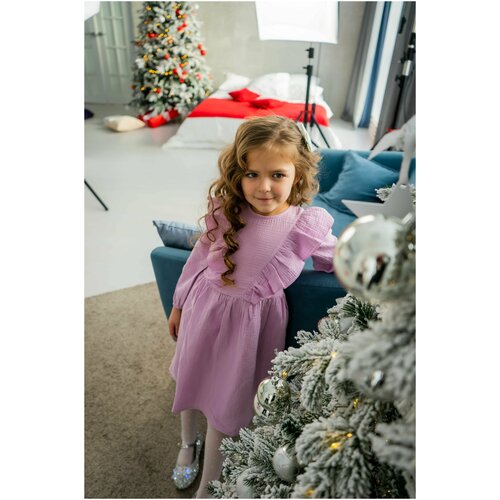 фото Платье для девочки джулия, сиреневый, 128-134 blueberry