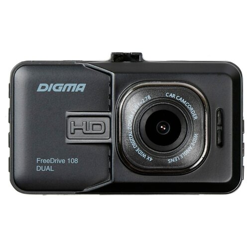 фото Видеорегистратор digma freedrive 108 dual, 2 камеры черный