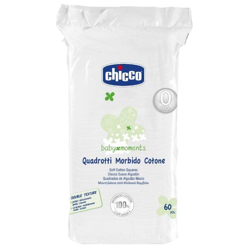 фото Ватные диски chicco baby moments, 60 шт.