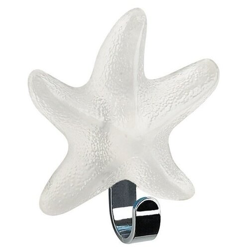 фото Крючок spirella starfish белый/хром