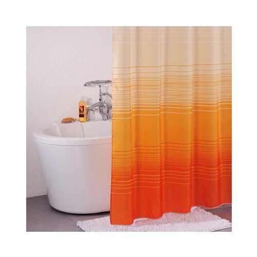 фото Штора для ванной комнаты iddis 300p20ri11, 200*200 см, orange horizon