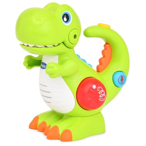 фото Интерактивная развивающая игрушка Chicco Динозавр бело-зеленый