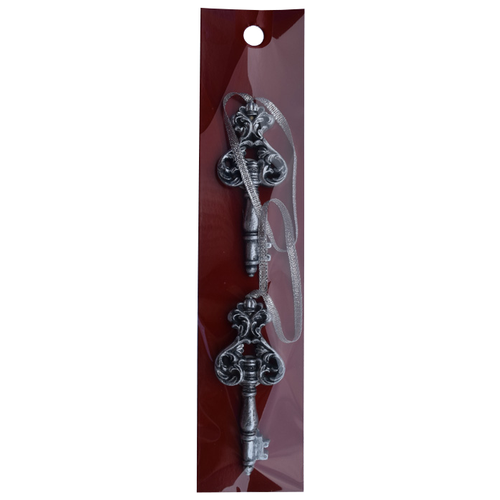 фото Набор новогодних подвесных украшений "ажурные ключи", 2 штуки, 23x6x0,8 см феникс present