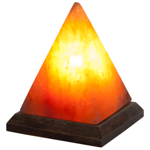 фото Солевая лампа stay gold пирамида большая, 15 вт, цвет арматуры: коричневый