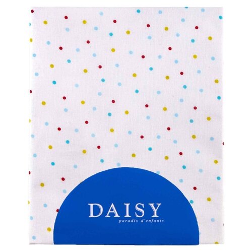фото Daisy простыня на резинке из коллекции машинки 120х60 см голубой